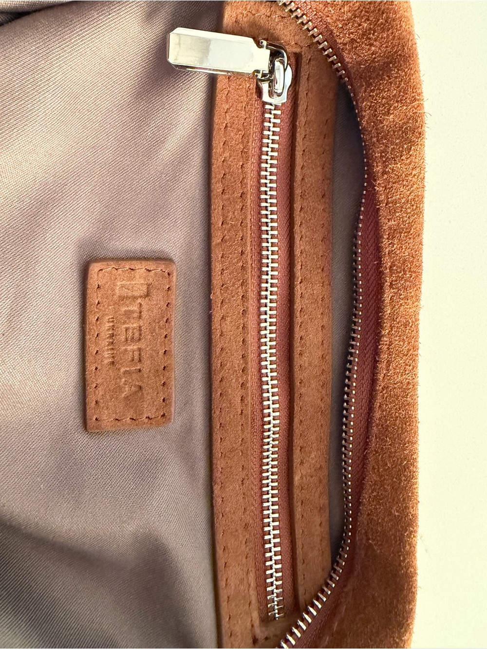 Brown Suede Hobo Bag - Women’s Shoulder Bag Khaite dupe - Picture 5 of 6